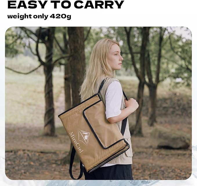 Stadium Seat with Back Support: Lightweight Foldable Bleacher Cushion for Outdoor,Sport Events,Picnic,Camping,Hiking (Army Blue) - Image 4